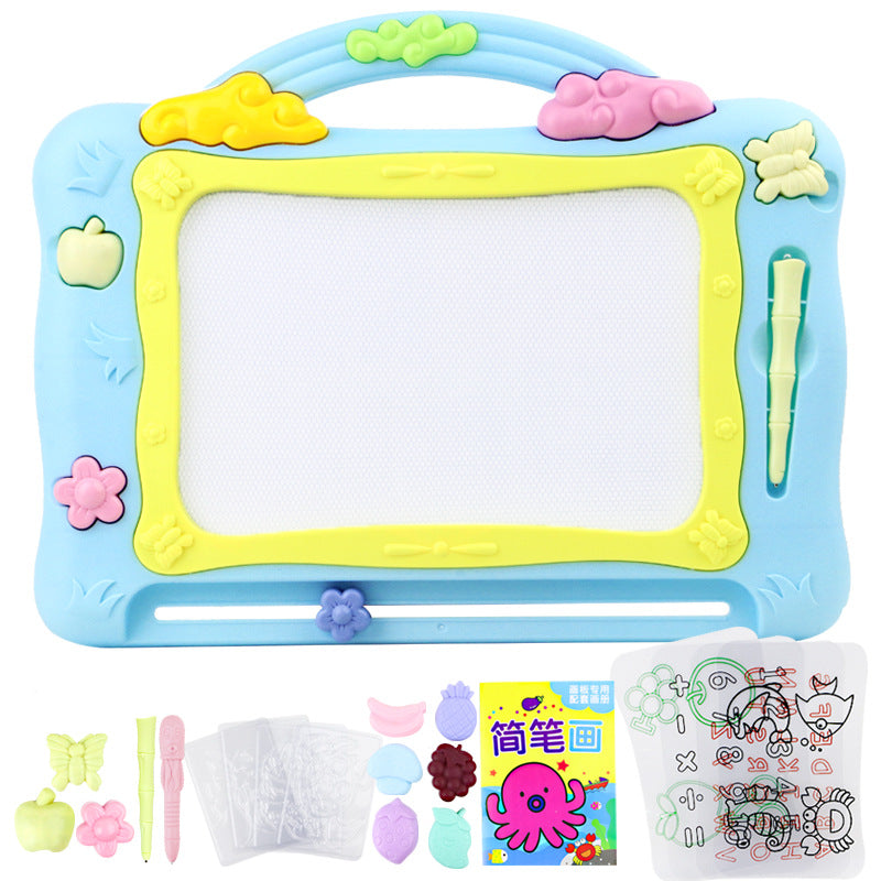 Children's drawing board color magnetic writing board infant puzzle small blackboard baby doodle toys 2-3-5 years old