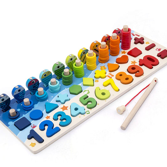 Young children's toys wooden puzzles boys and girls enlightenment benefit early education