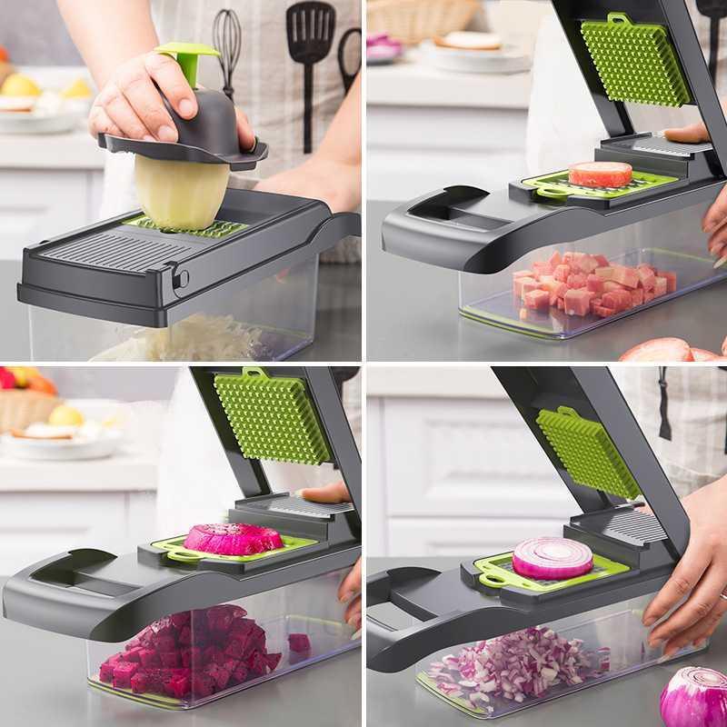 Vegetable cutting artifact multi-function diced potato shreds grater grater household potato slices kitchen grater