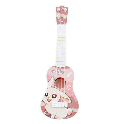 Children's trumpet simulation instrument ukulele mini four-string playable musical toy for early education for enlightenment