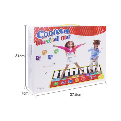 148*60cm children's oversized piano music blanket baby dancing blanket music carpet piano play mat cross-border