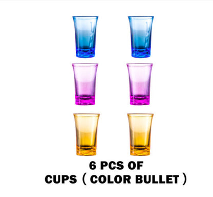 Shot Glass Dispenser Colored Cups