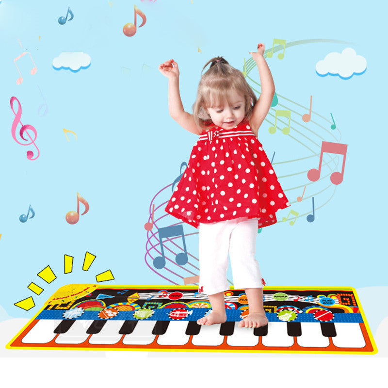 2306 children's multifunctional music game carpet baby fun finger touch electronic piano educational toy