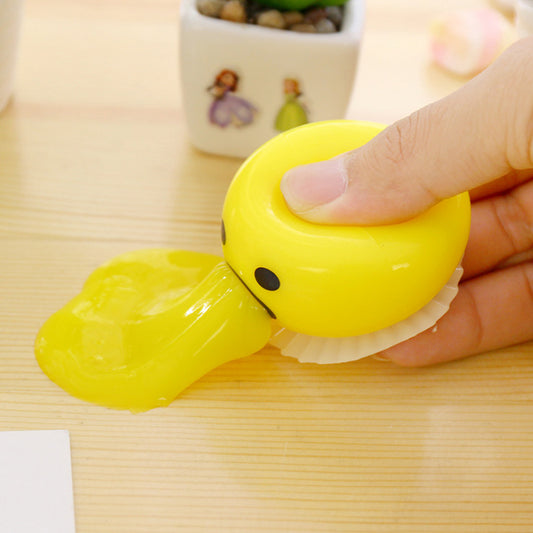 Hot Sale Squishy ball Egg Yolk Anti Stress Relief Toy Vomit Lazy Egg Joke Squeeze Toys