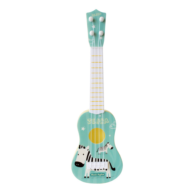 Children's trumpet simulation instrument ukulele mini four-string playable musical toy for early education for enlightenment