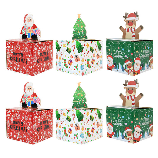 Cross-border wholesale Christmas new candy box corrugated paper packaging box Christmas surprise box candy box foreign trade export