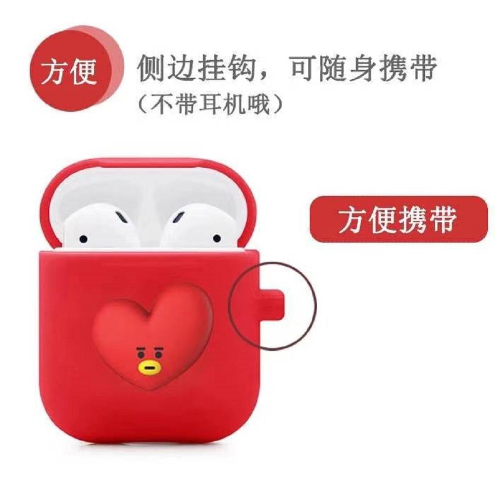 Suitable for Airpods 1/2 Generation Universal Cartoon Doll Silicone Headphone Protective Case Apple Bluetooth Headphone Case