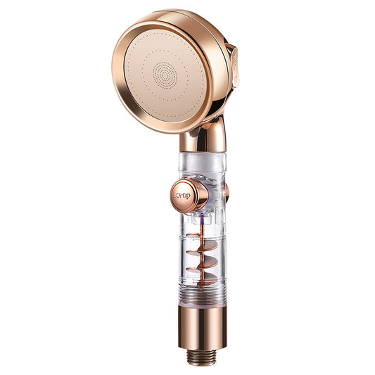 Three-speed turbo lever supercharged shower head shower shower shower set water heater shower head