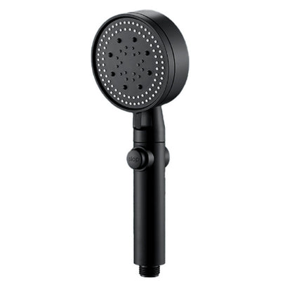 Black five-speed shower shower bathroom nozzle supercharged water outlet shower head hand-held shower filter five-speed water outlet