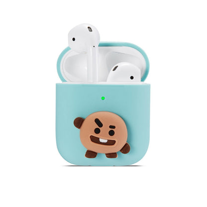 Suitable for Airpods 1/2 Generation Universal Cartoon Doll Silicone Headphone Protective Case Apple Bluetooth Headphone Case