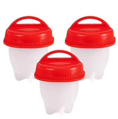 Silicone Egg Cookers Non-Stick Cups 3 pcs