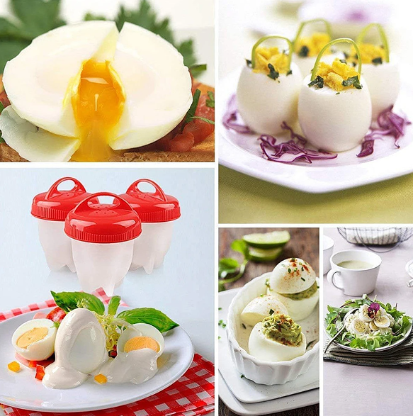 Silicone Egg Cookers Non-Stick Cups Uses