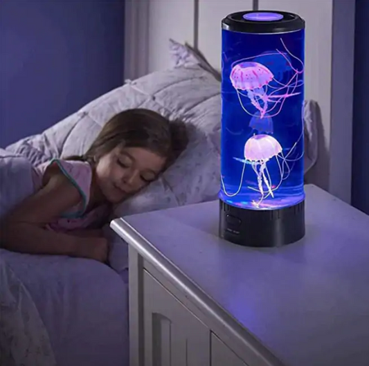 Jellyfish Lamp in use