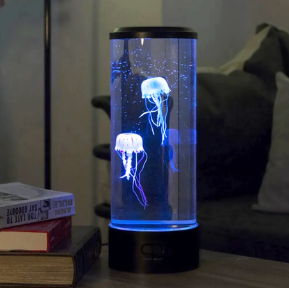 Jellyfish Lamp in use